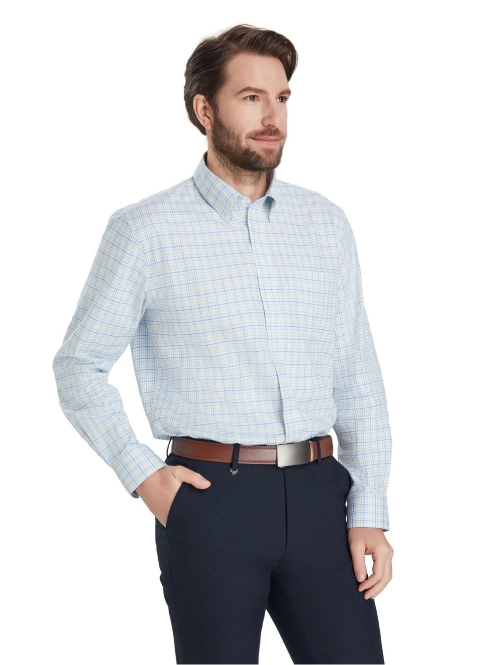 Club Room Men's Fashion Poplin Henry Shirt, Macy's Exclusive